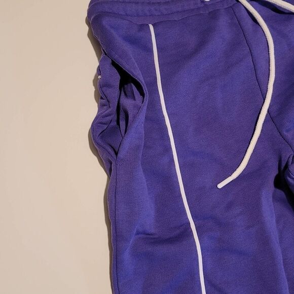 ASOS Purple Drawstring Cotton Shorts with Pockets NWT XS - Picture 5 of 7